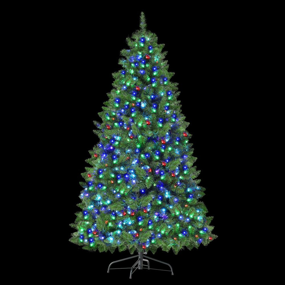 Jingle Jollys Christmas Tree 1.8m RGB Remote LED Tree Party Decoration 890 Tips-Occasions &gt; Christmas &gt; Christmas Trees-PEROZ Accessories