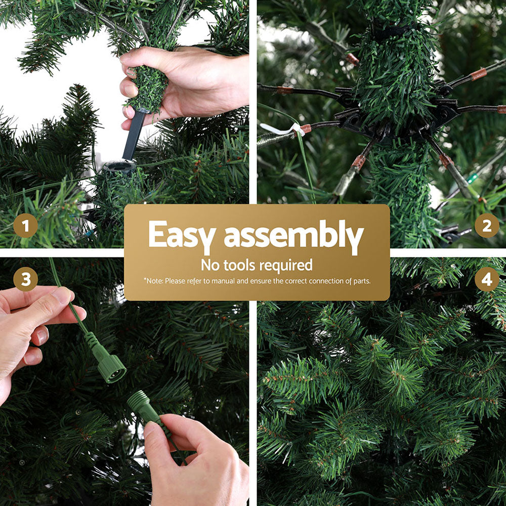 Jingle Jollys Christmas Tree 2.7M LED Xmas Tree Party Decorations 2590 Tips-Occasions &gt; Christmas &gt; Christmas Trees-PEROZ Accessories
