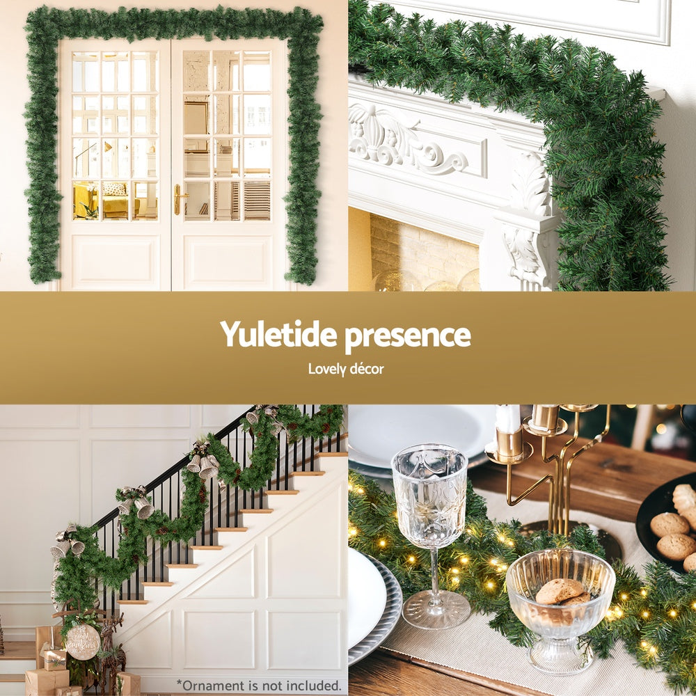Jingle Jollys 20M Christmas Garland LED Lights Party Xmas Decorations 1400 Tips-Occasions &gt; Christmas &gt; Christmas Wreaths &amp; Garlands-PEROZ Accessories