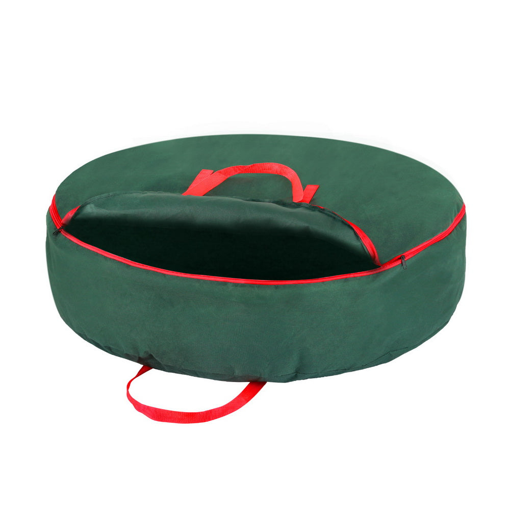 Jingle Jollys Christmas Garland Wreath Storage Bag Baubles Ornaments Container-Home &amp; Garden &gt; Storage &gt; Clothing &amp; Wardrobe Storage-PEROZ Accessories