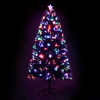 Jingle Jollys 1.2m Christmas Tree Optic Fibre LED Xmas tree Multi Colour-Christmas Trees-PEROZ Accessories