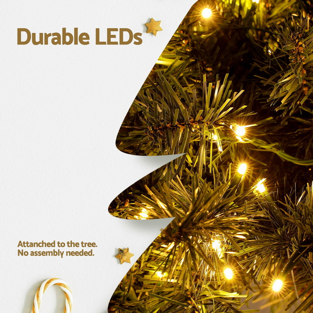 Jingle Jollys Christmas Tree 3-in-1 LED Xmas Palm Tree Party Decor 1.2/1.5/1.8M-Occasions &gt; Christmas &gt; Christmas Trees-PEROZ Accessories