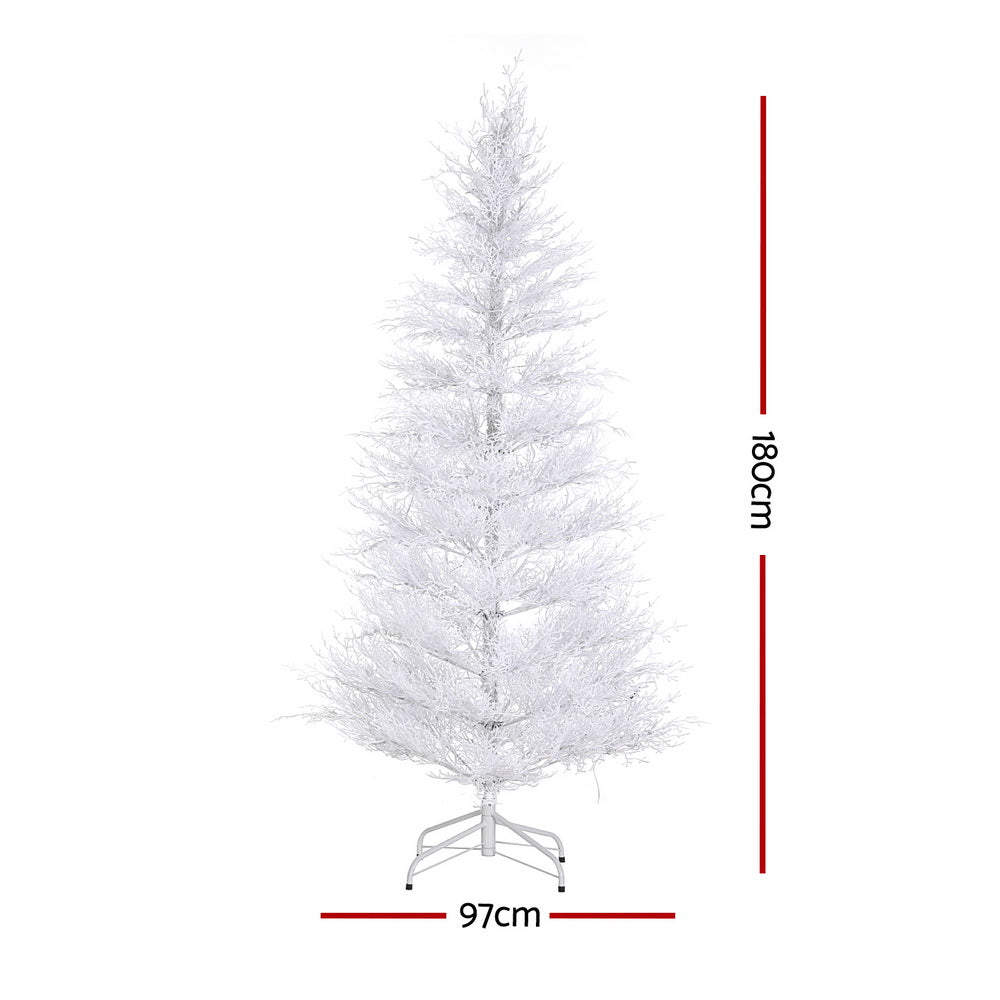 Jingle Jollys 1.8M LED Christmas Tree 8 Modes Adjustable Multi Color Light Snowy-Occasions &gt; Christmas &gt; Christmas Trees-PEROZ Accessories