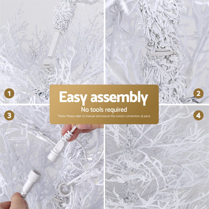 Jingle Jollys 1.8M LED Christmas Tree 8 Modes Adjustable Multi Color Light Snowy-Occasions &gt; Christmas &gt; Christmas Trees-PEROZ Accessories