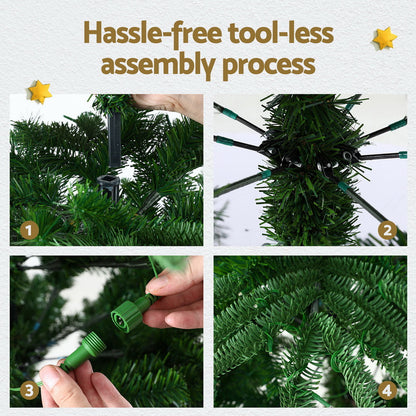 Jingle Jollys Christmas Tree 2.1M LED Sparse Xmas Tree 860 Tips Party Decoration-Occasions &gt; Christmas &gt; Christmas Trees-PEROZ Accessories