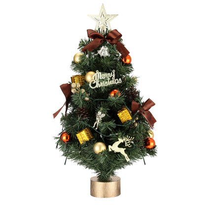 Jingle Jollys Tabletop Christmas Tree 60CM LED Xmas Tree Tree Topper Ornaments-Occasions &gt; Christmas &gt; Christmas Trees-PEROZ Accessories