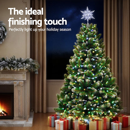 Jingle Jollys 3D Christmas Tree Topper Star LED Decorations Xmas Party Timer-Occasions &gt; Christmas &gt; Christmas Decorations-PEROZ Accessories