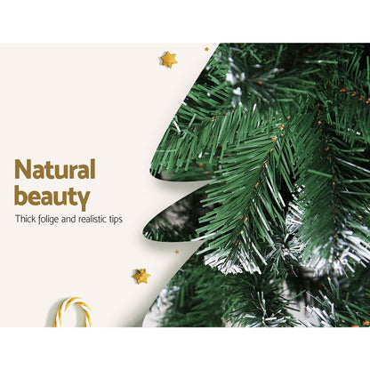 Jingle Jollys Christmas Tree 2.1m Snowy Xmas Tree Decoration 905 Tips-Occasions &gt; Christmas &gt; Christmas Trees-PEROZ Accessories