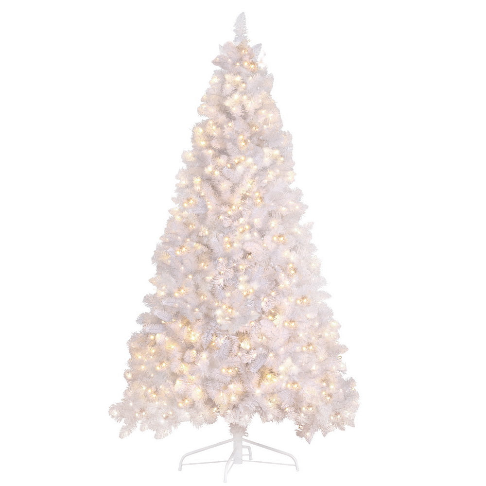 Jingle Jollys Christmas Tree 2.1m 500 LED Xmas Tree Decorations White 1260 Tips-Occasions &gt; Christmas &gt; Christmas Trees-PEROZ Accessories