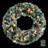 Jingle Jollys 60cm Christmas Wreath LED Lights Snowy Berries Garland Party Decor-Occasions > Christmas > Christmas Wreaths & Garlands-PEROZ Accessories