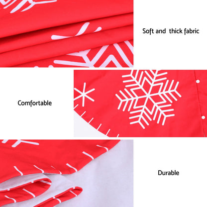 Jingle Jollys Christmas Tree Skirt 90cm Snowflake Ornaments Party Decorations-Occasions &gt; Christmas &gt; Christmas Decorations-PEROZ Accessories