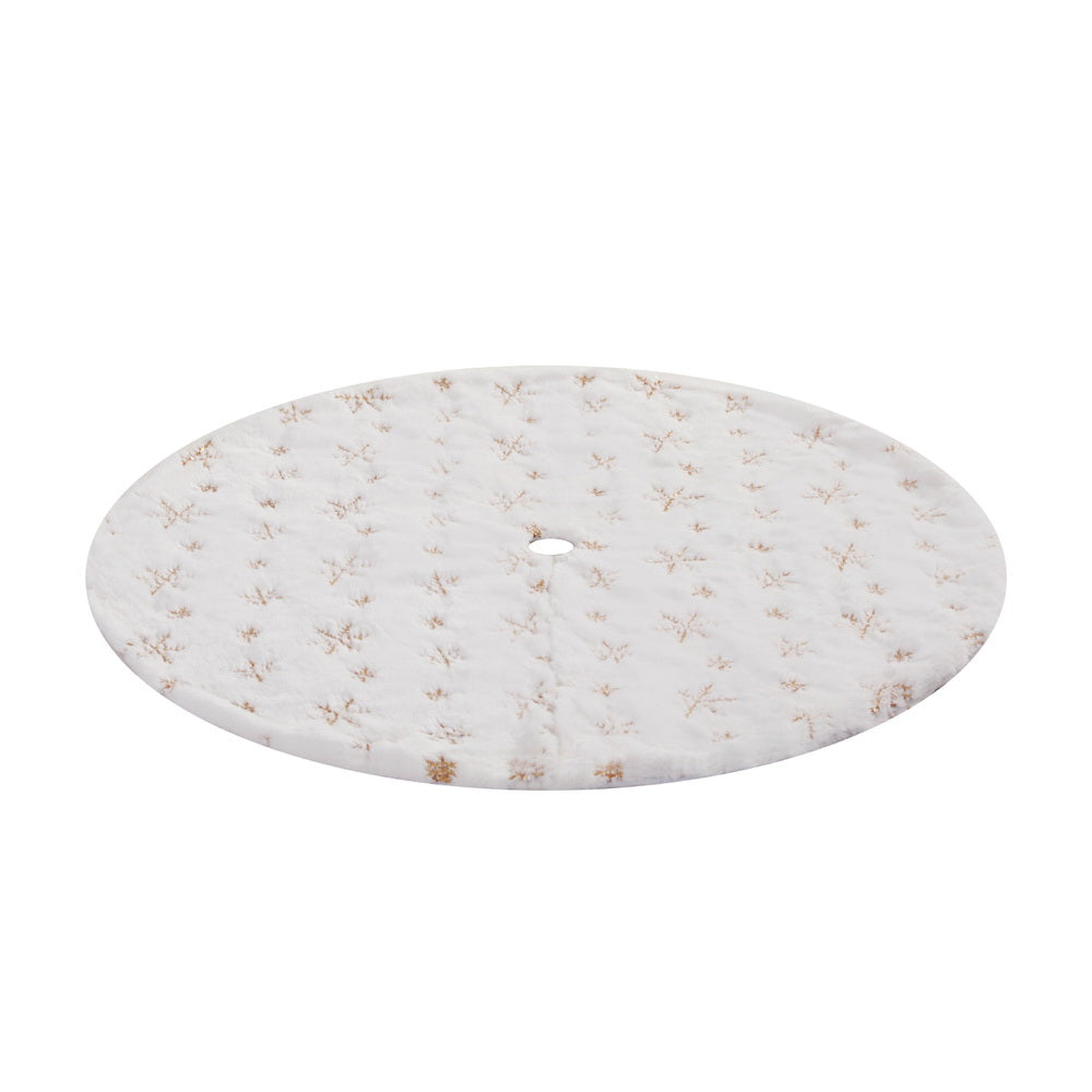 Jingle Jollys Christmas Tree Skirt 90cm Snowflake Ornaments Xmas Decorations-Occasions &gt; Christmas &gt; Christmas Decorations-PEROZ Accessories