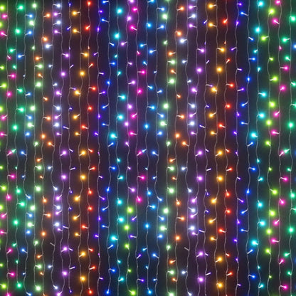 Jingle Jollys 6x3m Christmas Curtain Lights 960 LED RGB Remote Hanging Fairy Backdrop-Occasions > Christmas > Outdoor Decorations &amp; Lights-PEROZ Accessories