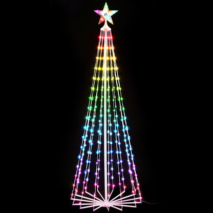 Jingle Jollys Christmas Tree 1.8m 265 RGB LED Fairy Lights Xmas Trees Decoration-Occasions &gt; Christmas &gt; Christmas Trees-PEROZ Accessories