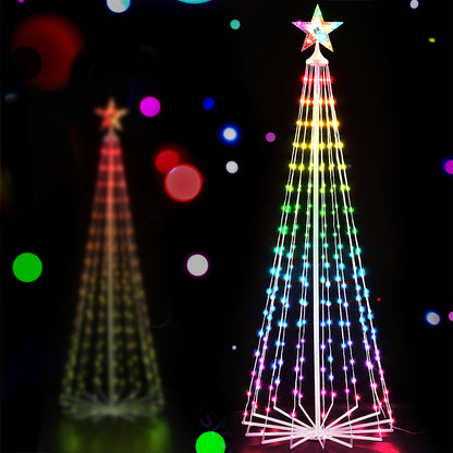 Jingle Jollys Christmas Tree 1.8m 265 RGB LED Fairy Lights Xmas Trees Decoration-Occasions &gt; Christmas &gt; Christmas Trees-PEROZ Accessories