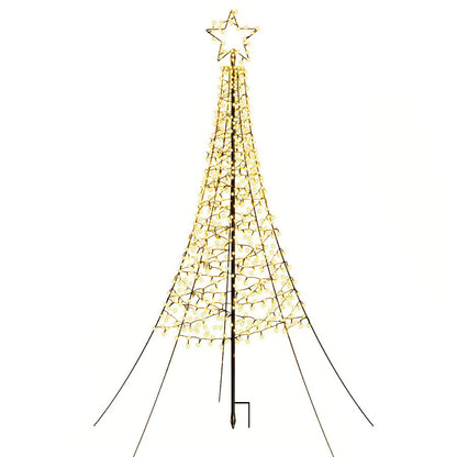 Jingle Jollys Solar Christmas Tree 2.1m 320 LED Net Lights Xmas Trees Decoration-Occasions &gt; Christmas &gt; Outdoor Decorations &amp; Lights-PEROZ Accessories