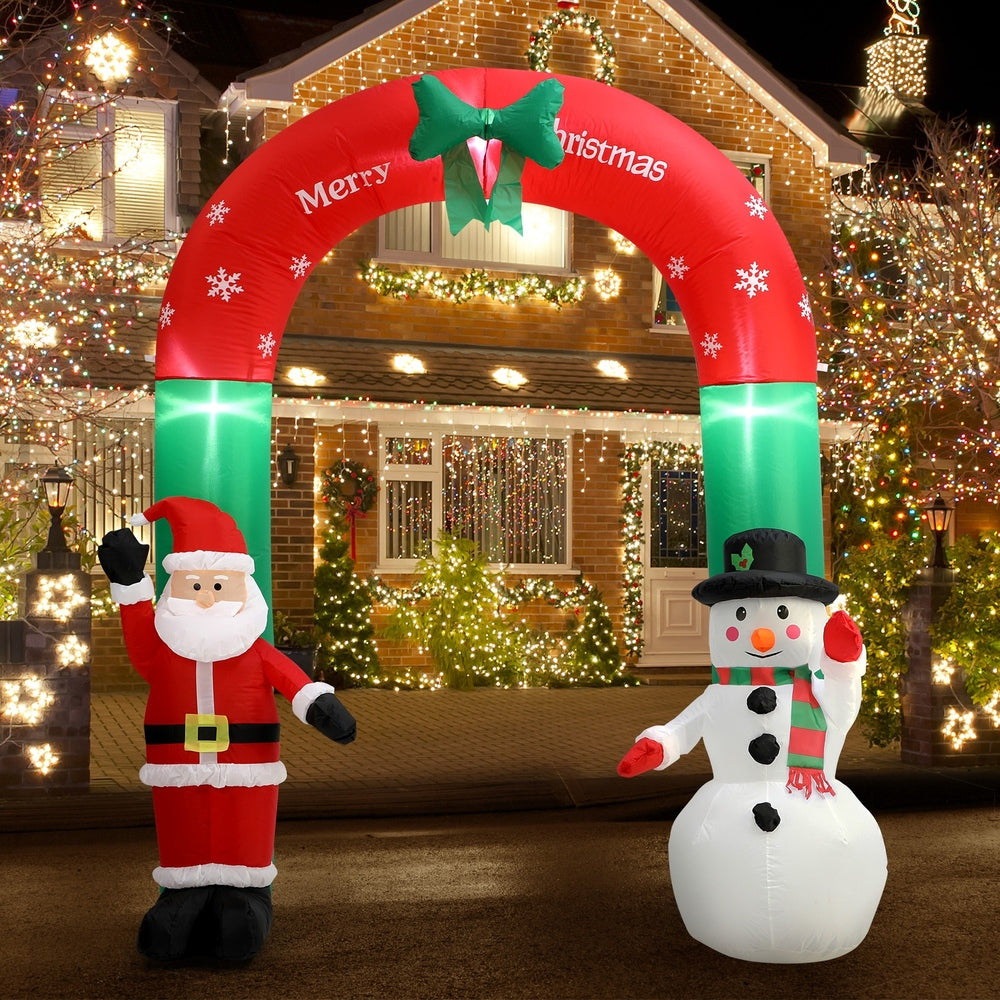 Mazam Christmas Archway Inflatable with LED Lights-Christmas Inflatable-PEROZ Accessories