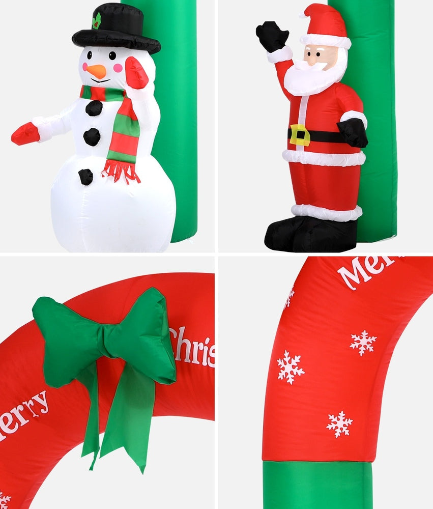 Mazam Christmas Archway Inflatable with LED Lights-Christmas Inflatable-PEROZ Accessories