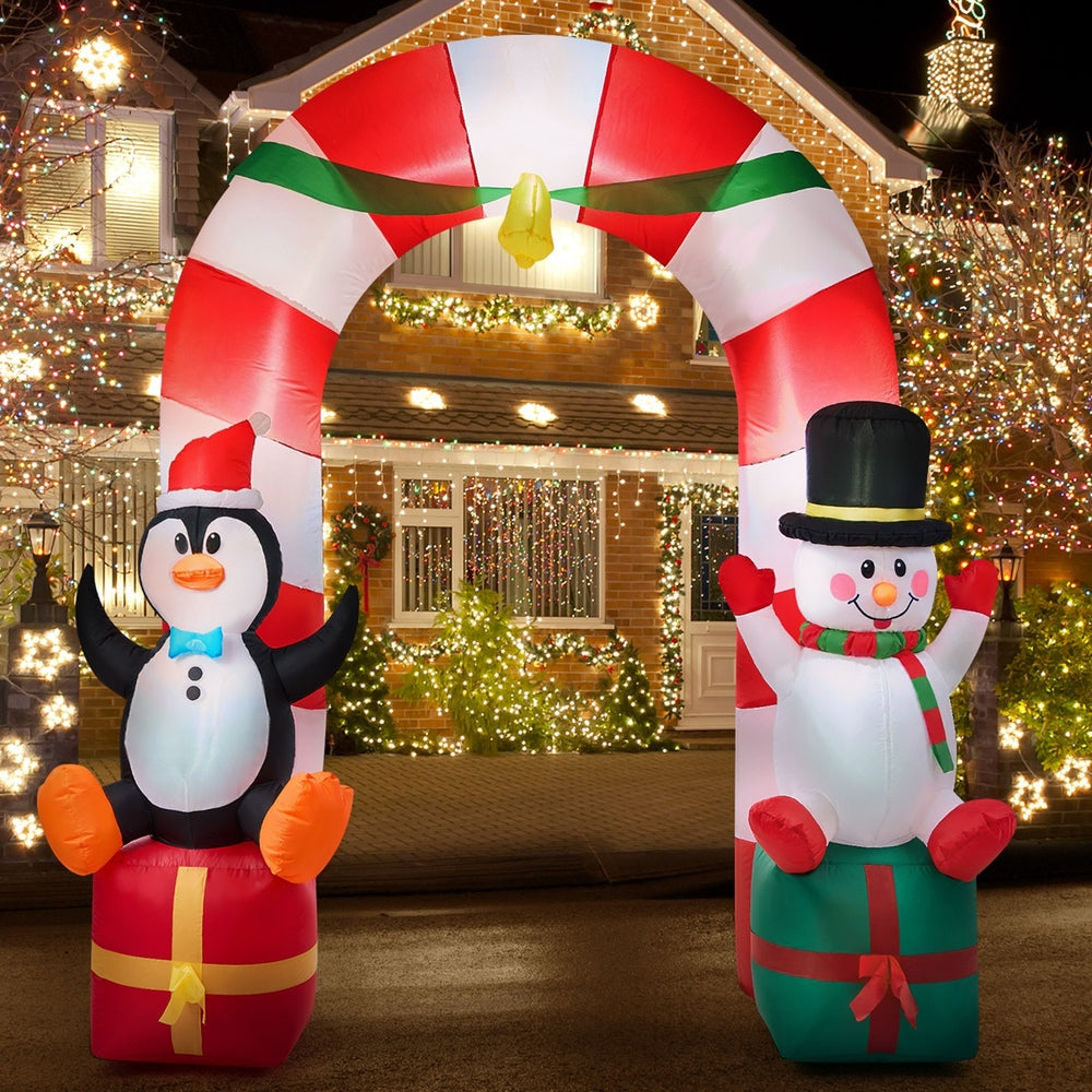 Tinseltown 2.6M Christmas Inflatable Archway with LED Light-Christmas Inflatable-PEROZ Accessories