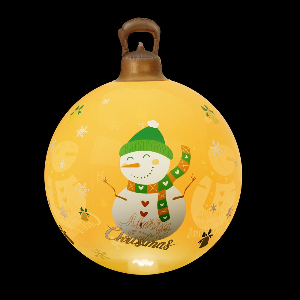 Jingle Jollys Christmas Inflatable Ball 60cm Led Illuminated Snowman Xmas Decor-Occasions &gt; Christmas &gt; Christmas Decorations-PEROZ Accessories