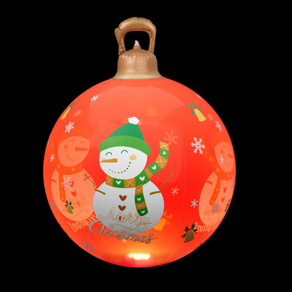 Jingle Jollys Christmas Inflatable Ball 60cm Illuminated Led Snowman Xmas Decor-Occasions &gt; Christmas &gt; Christmas Decorations-PEROZ Accessories