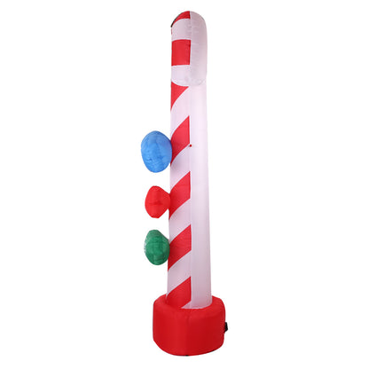 Jingle Jollys Christmas Inflatable Candy Pole 2.4M Illuminated Decorations-Occasions &gt; Christmas &gt; Christmas Decorations-PEROZ Accessories