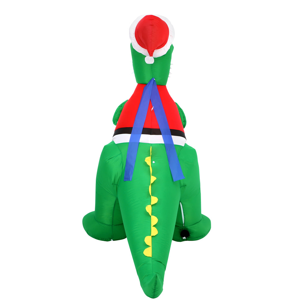 Mazam Christmas Dinosaur Inflatable with LED Lights-Christmas Inflatable-PEROZ Accessories