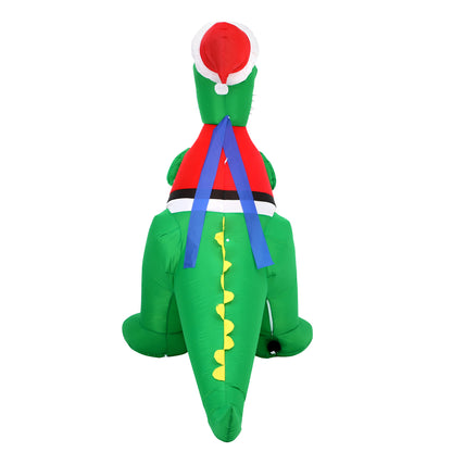 Mazam Christmas Dinosaur Inflatable with LED Lights-Christmas Inflatable-PEROZ Accessories