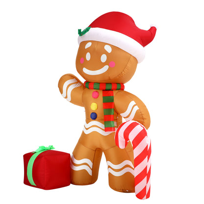Mazam Christmas Inflatable Gingerbread Man with LED Lights-Christmas Inflatable-PEROZ Accessories