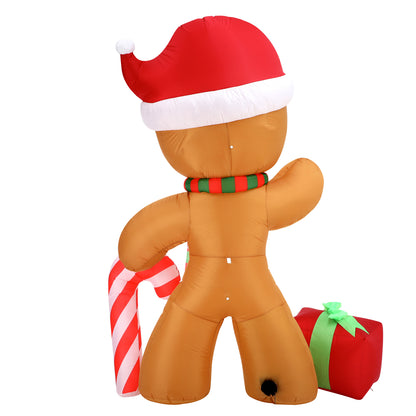Mazam Christmas Inflatable Gingerbread Man with LED Lights-Christmas Inflatable-PEROZ Accessories