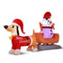 Jingle Jollys Christmas Inflatable Snowman Dog 4.2M Tall Outdoor Decorations Illuminated-Occasions > Christmas > Christmas Decorations-PEROZ Accessories