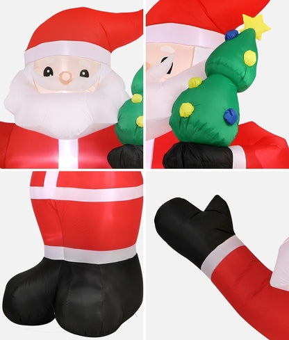 Mazam Christmas Inflatable Santa Claus with LED Lights 360cm-Christmas Inflatable-PEROZ Accessories