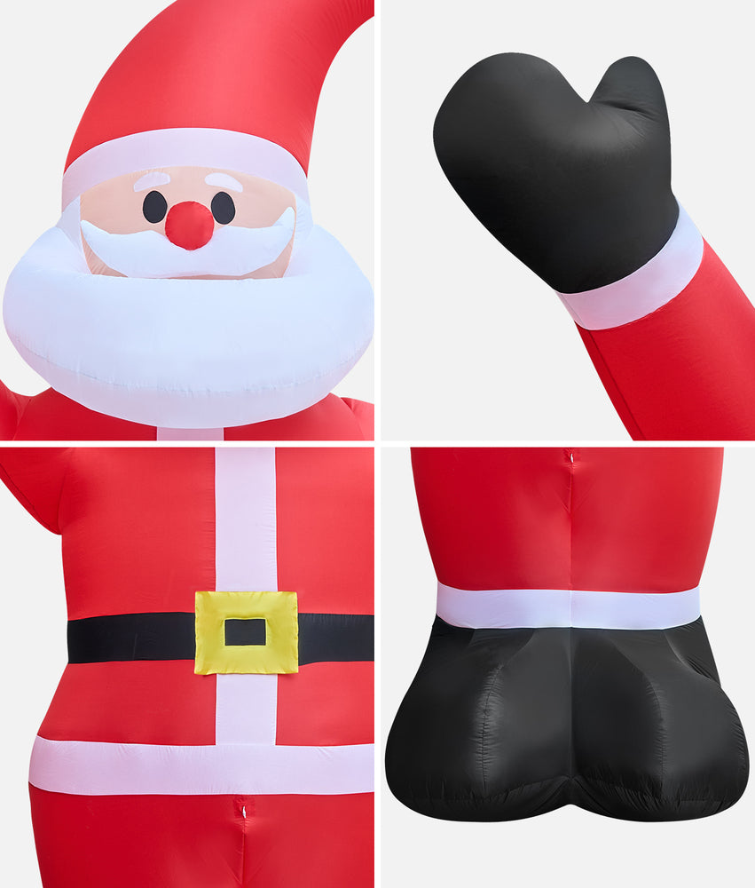 Tinseltown Christmas Inflatable 5M Santa Claus with LED Light-Christmas Inflatable-PEROZ Accessories