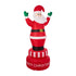 Tinseltown 2.4M Christmas Inflatable Spinning Santa Claus with LED Light-Christmas Inflatable-PEROZ Accessories