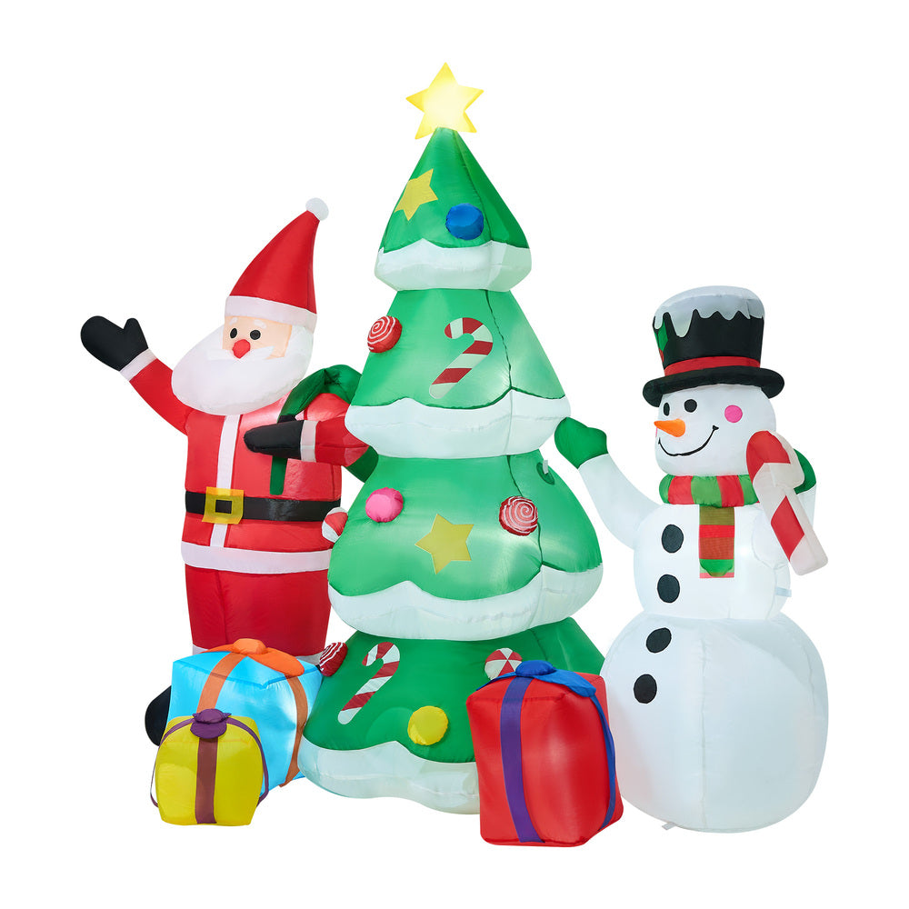 Tinseltown 2.4M Set of 3 Christmas Inflatable with LED Light-Christmas Inflatable-PEROZ Accessories