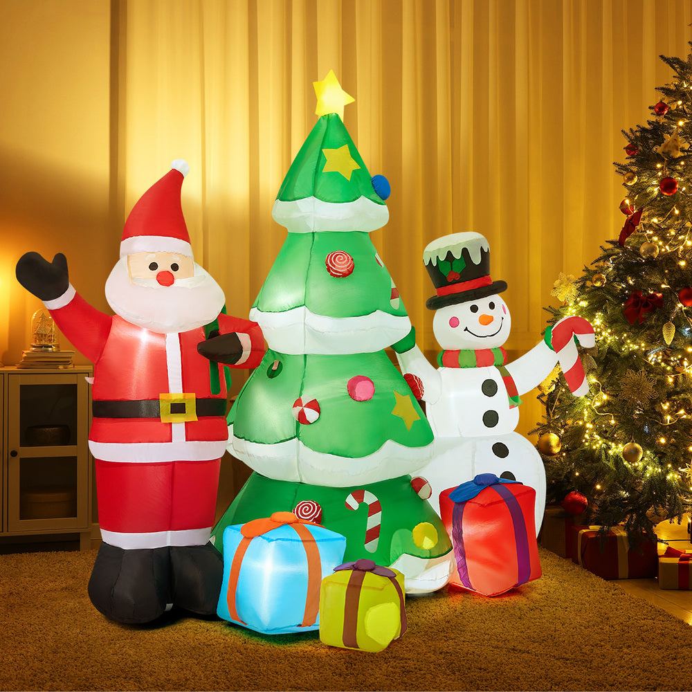 Tinseltown 2.4M Set of 3 Christmas Inflatable with LED Light-Christmas Inflatable-PEROZ Accessories