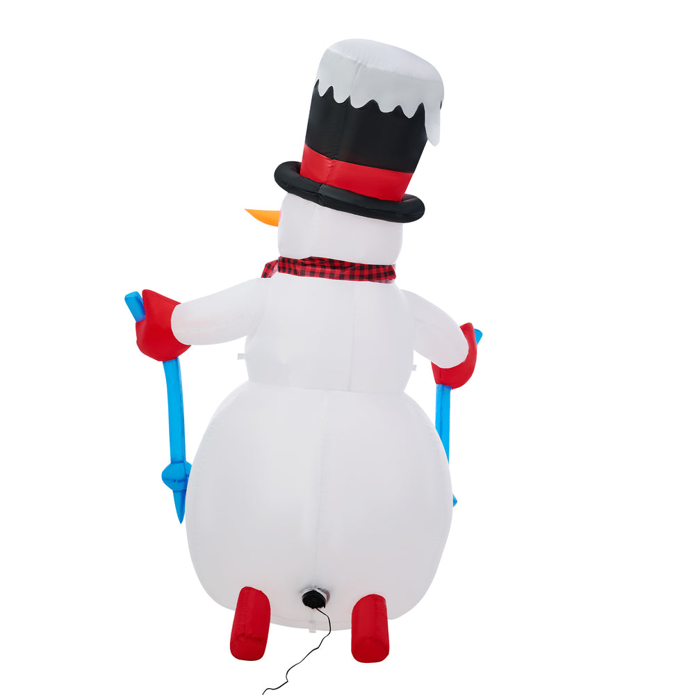 Tinseltown 1.8M Christmas Inflatable Snowman with LED Light-Christmas Inflatable-PEROZ Accessories