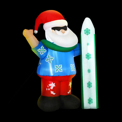 Jingle Jollys Christmas Inflatable Santa 1.6M Illuminated Decorations-Occasions &gt; Christmas &gt; Christmas Decorations-PEROZ Accessories