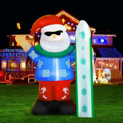 Jingle Jollys Christmas Inflatable Santa 1.6M Illuminated Decorations-Occasions &gt; Christmas &gt; Christmas Decorations-PEROZ Accessories