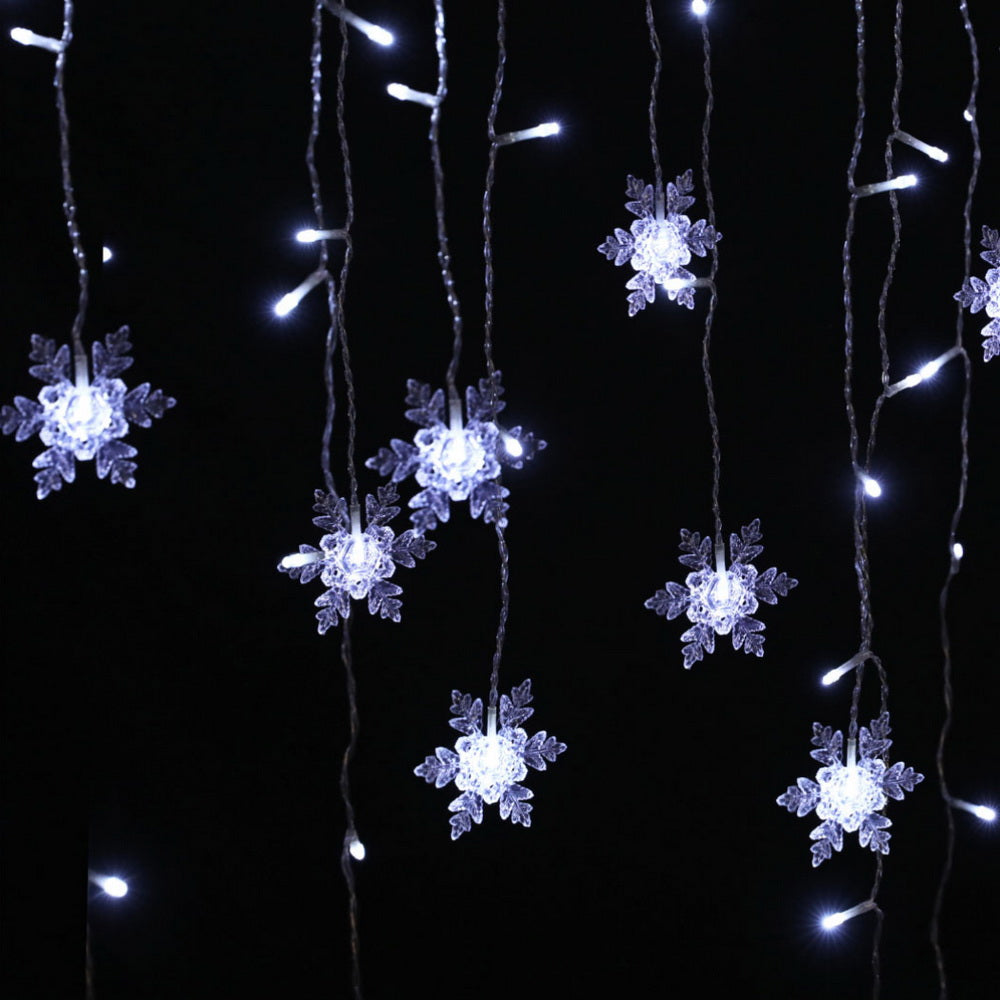 Jingle Jollys 6M Christmas Icicle Lights String Light 160 LED Solar Powered Cold-Occasions &gt; Christmas &gt; Outdoor Decorations &amp; Lights-PEROZ Accessories