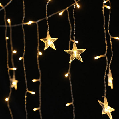Jingle Jollys 6M Christmas Icicle Lights String Light 160 LED Solar Powered Warm-Occasions &gt; Christmas &gt; Outdoor Decorations &amp; Lights-PEROZ Accessories