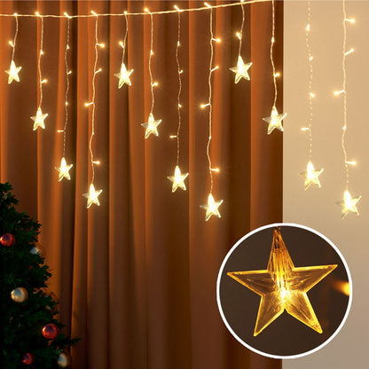 Jingle Jollys 6M Christmas Icicle Lights String Light 160 LED Solar Powered Warm-Occasions &gt; Christmas &gt; Outdoor Decorations &amp; Lights-PEROZ Accessories