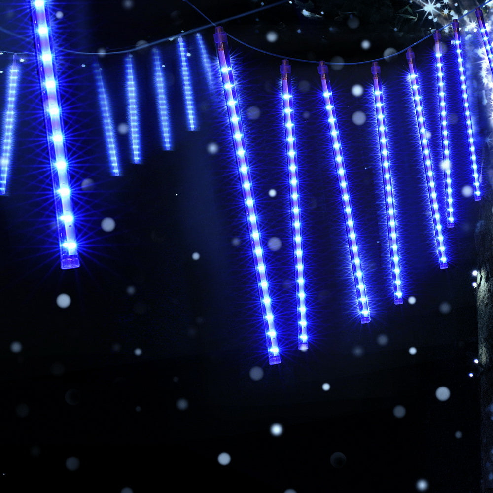 Jingle Jollys 7M Christmas Lights Shower Light 288 LED Icicle Falling Metor-Occasions &gt; Christmas &gt; Outdoor Decorations &amp; Lights-PEROZ Accessories