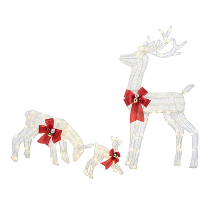 Tinseltown Christmas Lights LED 3PCS Reindeer Family Xmas Decor-Christmas Light-PEROZ Accessories