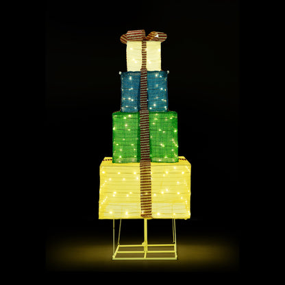 Tinseltown 3D Christmas Light LED 142cm Gift Xmas Boxes 8 Effects-Christmas Light-PEROZ Accessories