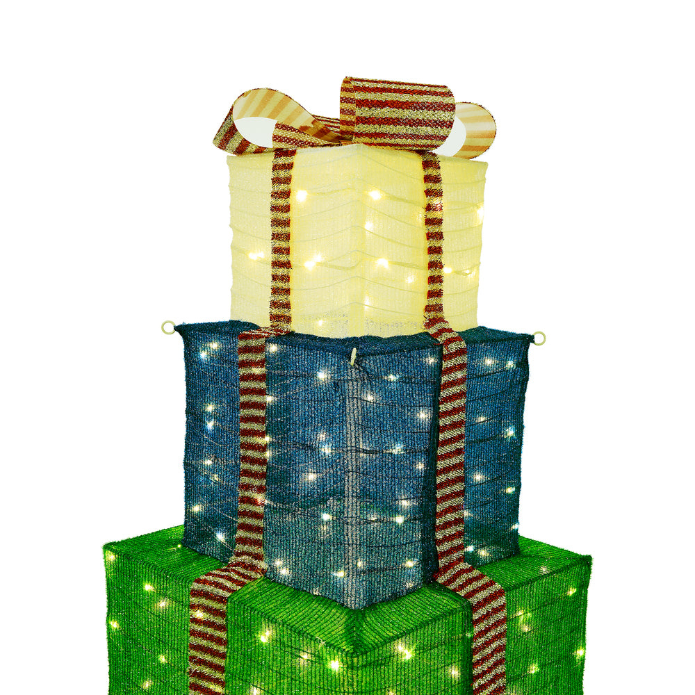 Tinseltown 3D Christmas Light LED 142cm Gift Xmas Boxes 8 Effects-Christmas Light-PEROZ Accessories