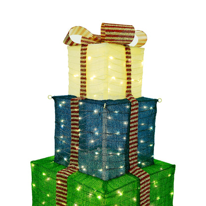 Tinseltown 3D Christmas Light LED 142cm Gift Xmas Boxes 8 Effects-Christmas Light-PEROZ Accessories