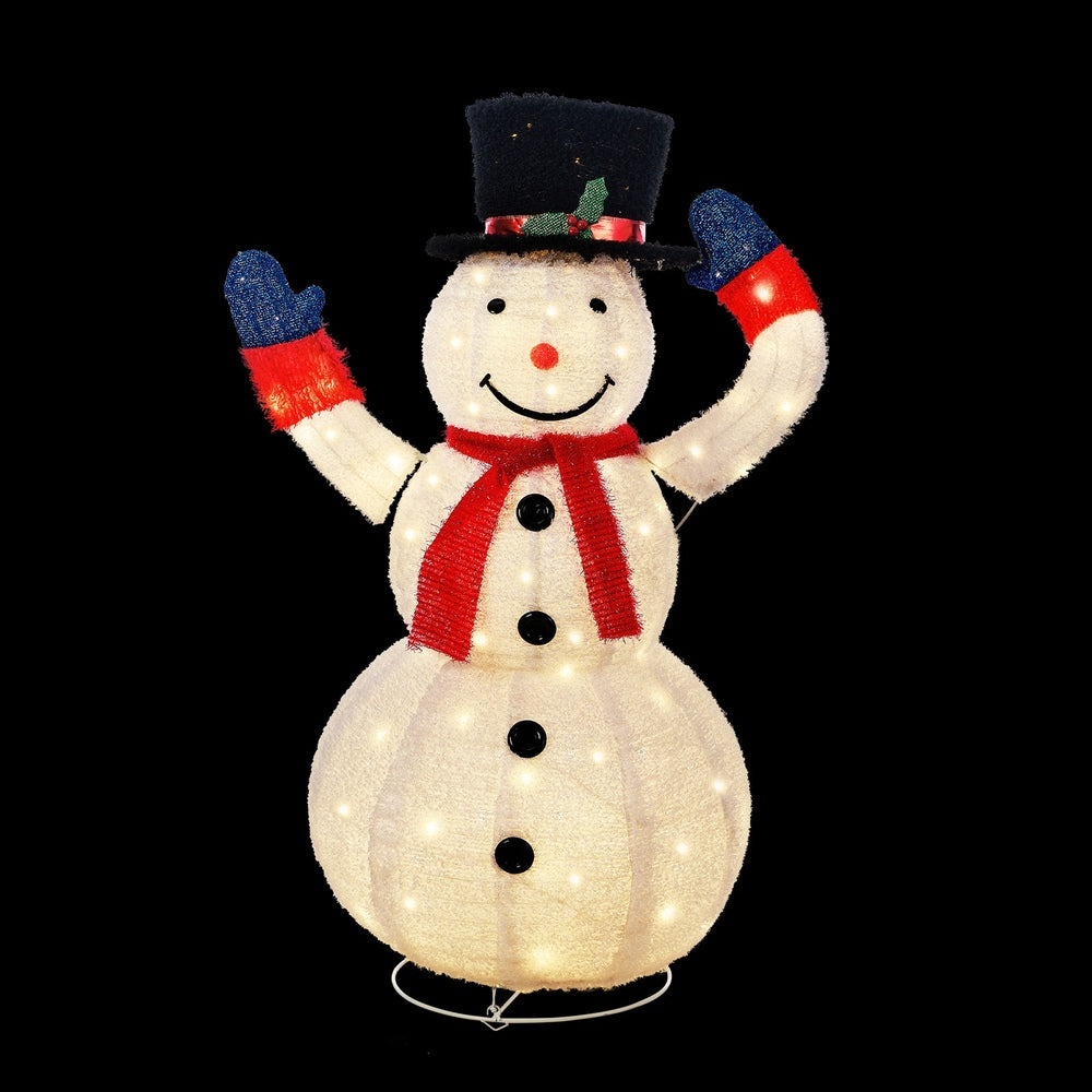 Tinseltown 3D Christmas Snowman Light LED 127cm Xmas Festive Display-Christmas Light-PEROZ Accessories