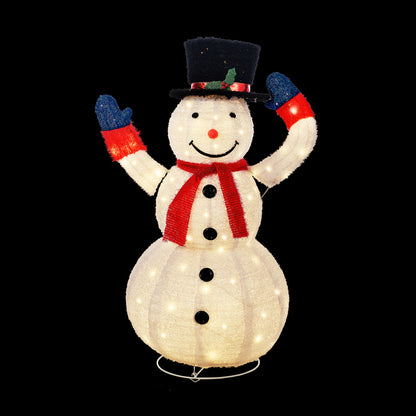 Tinseltown 3D Christmas Snowman Light LED 127cm Xmas Festive Display-Christmas Light-PEROZ Accessories