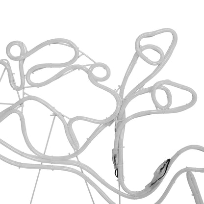 Tinseltown Christmas Light LED Motif Rope Lights Santa Riding 4 Reindeer-Christmas Light-PEROZ Accessories